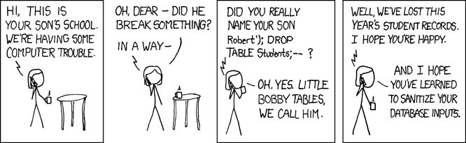 XKCD 327: Exploits of a Mom